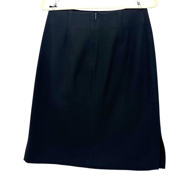 Vintage Theory Womens 8 Skirt Pencil Black Knee Length Preppy Career Party USA - Picture 2 of 5